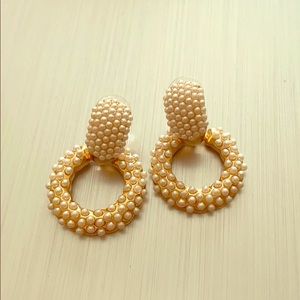 Brand new pearl hoops